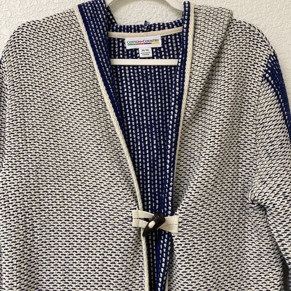Cotton Country Cotton Knit Long Line Cardigan Size: Medium - Picture 3 of 12